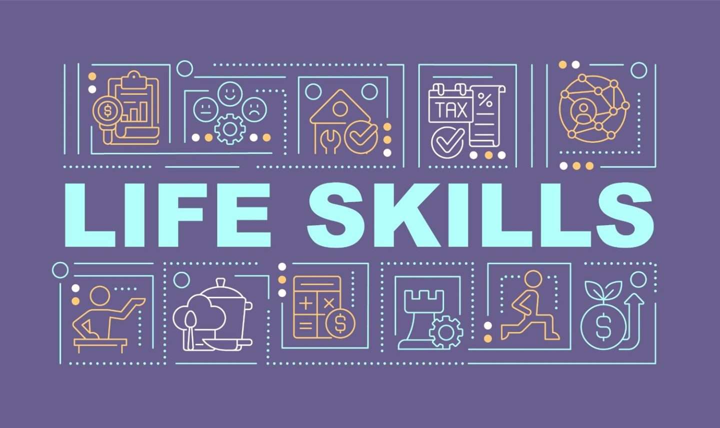 A graphic displaying life skill.