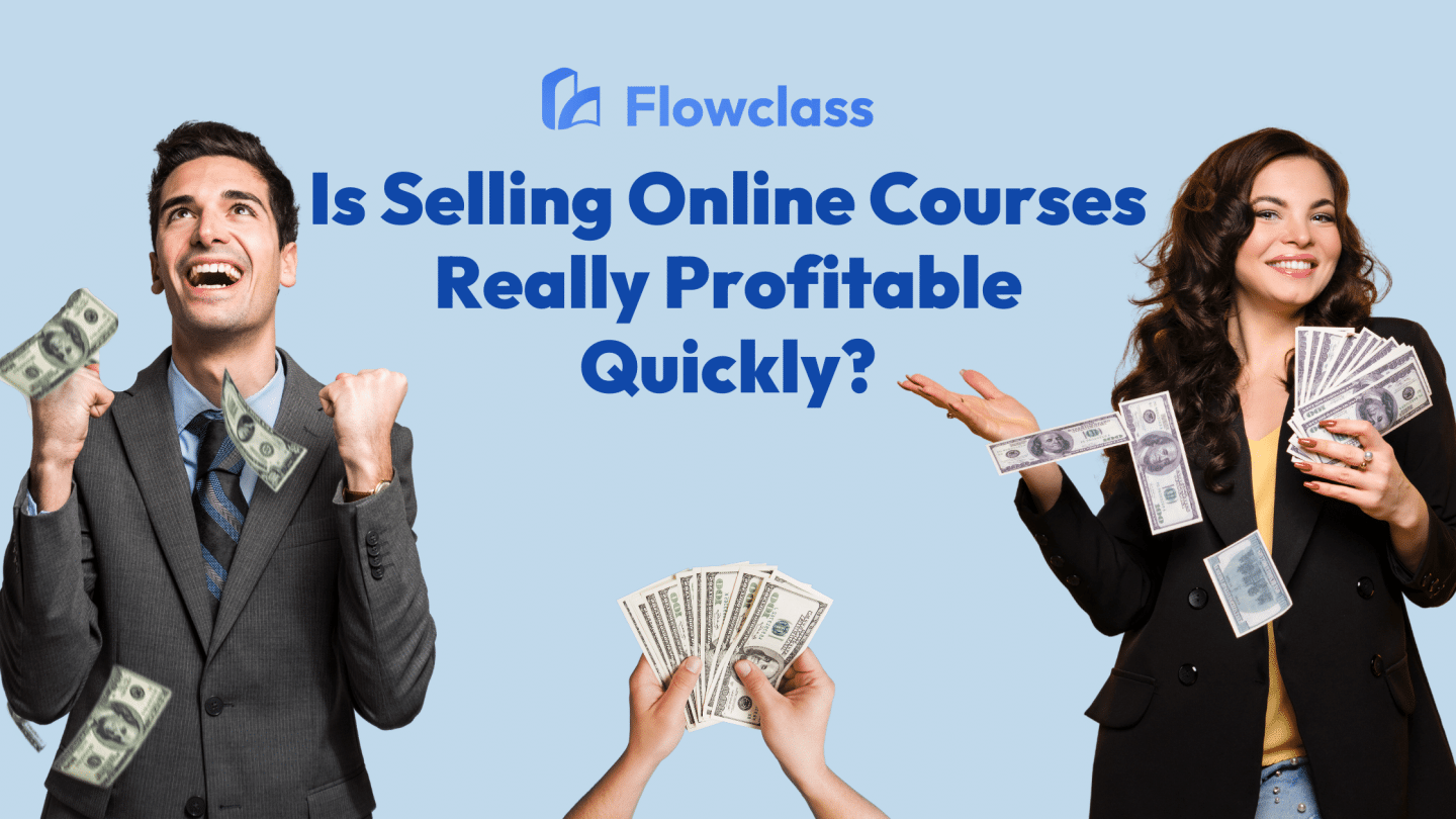 blog thumbnail for the topic "Is selling online courses really profitable?"