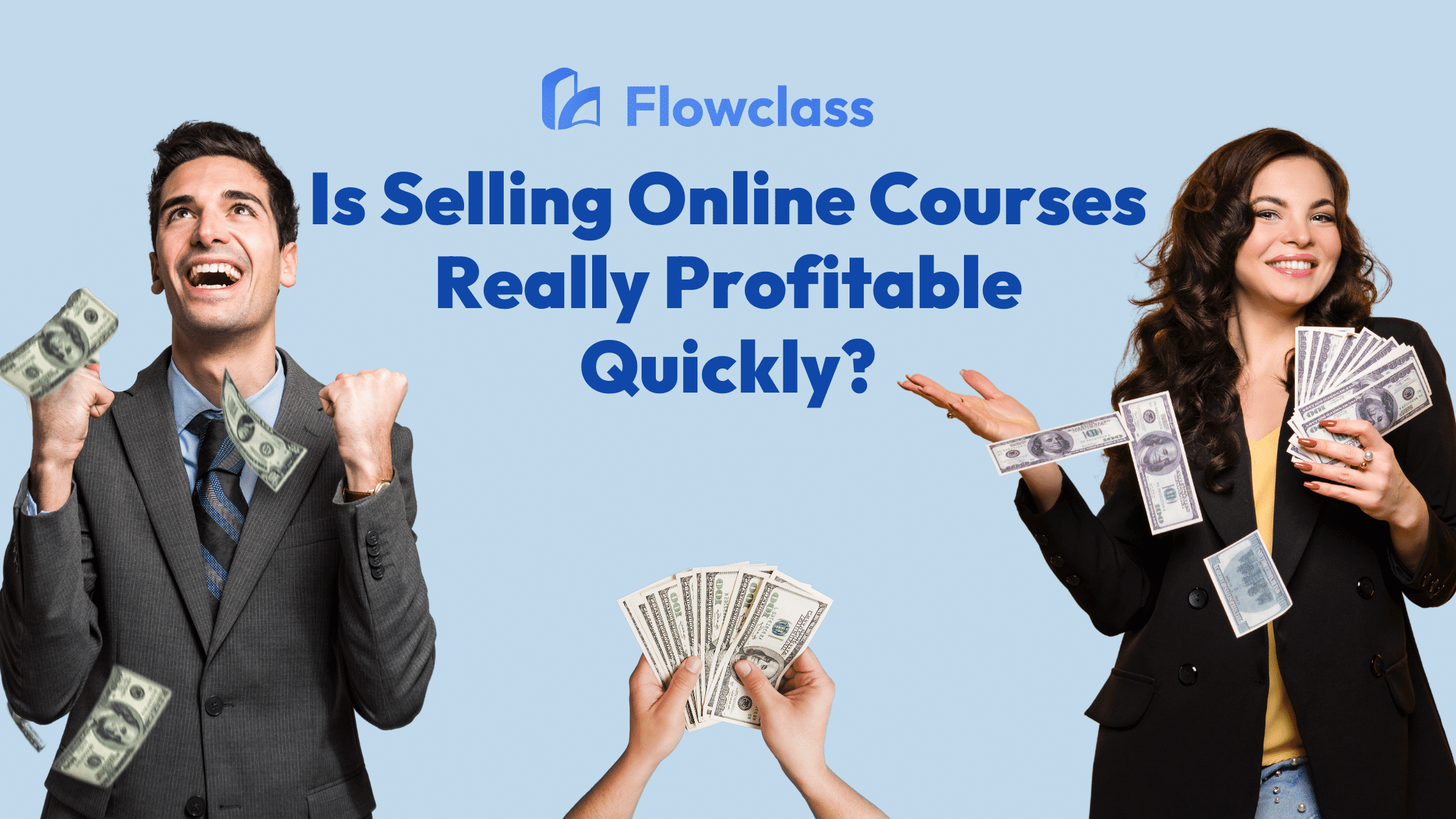 blog thumbnail for the topic "Is selling online courses really profitable?"