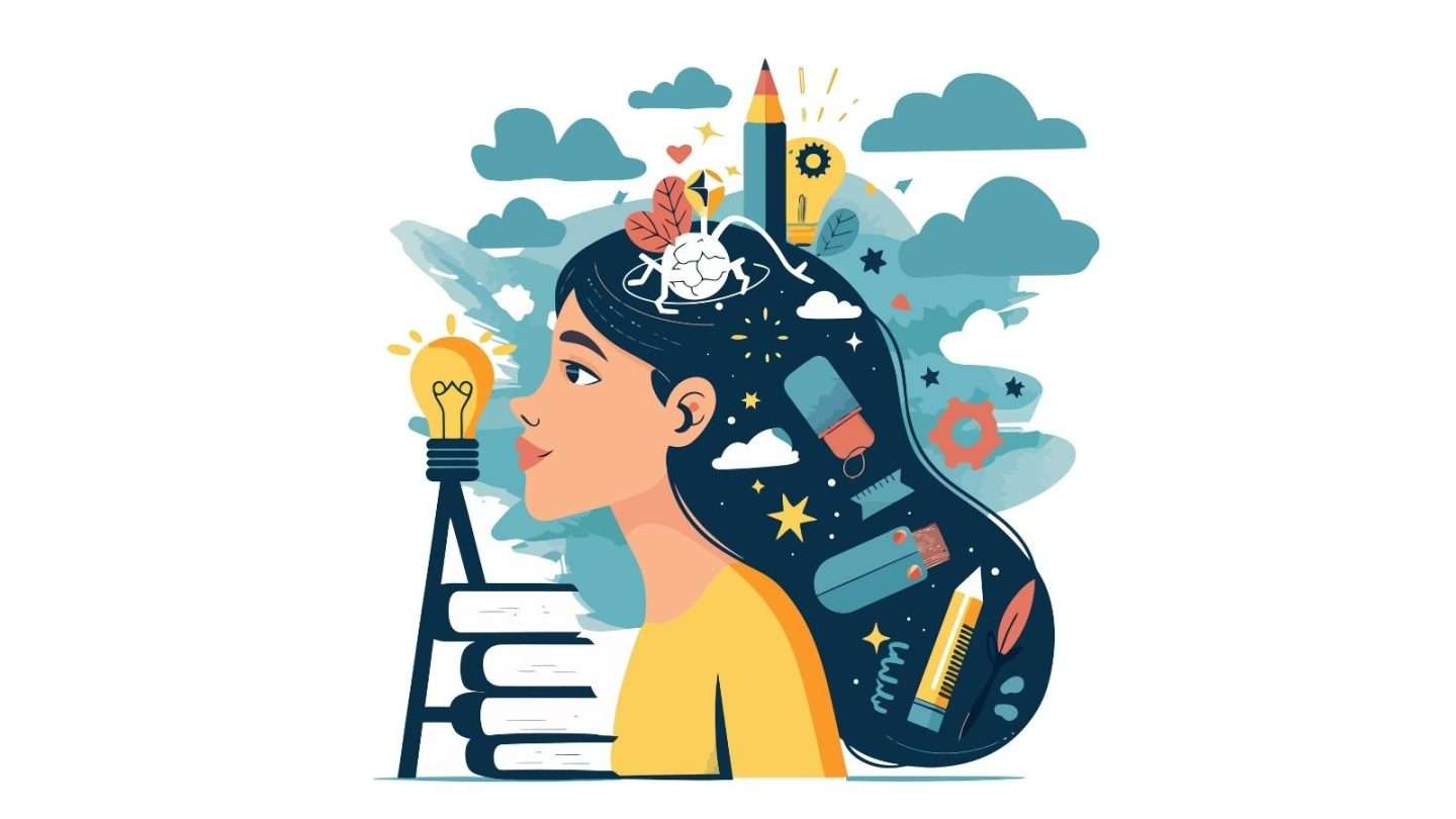 Graphic displaying how critical thinking affects thought processing for students.