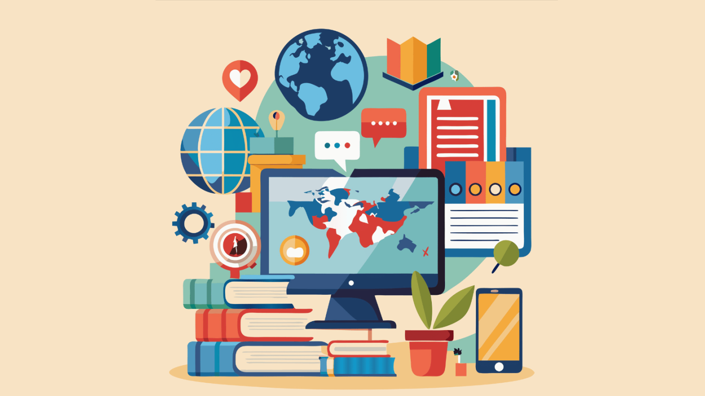 Displaying a graphic visualizing Digital Literacy Skills.
