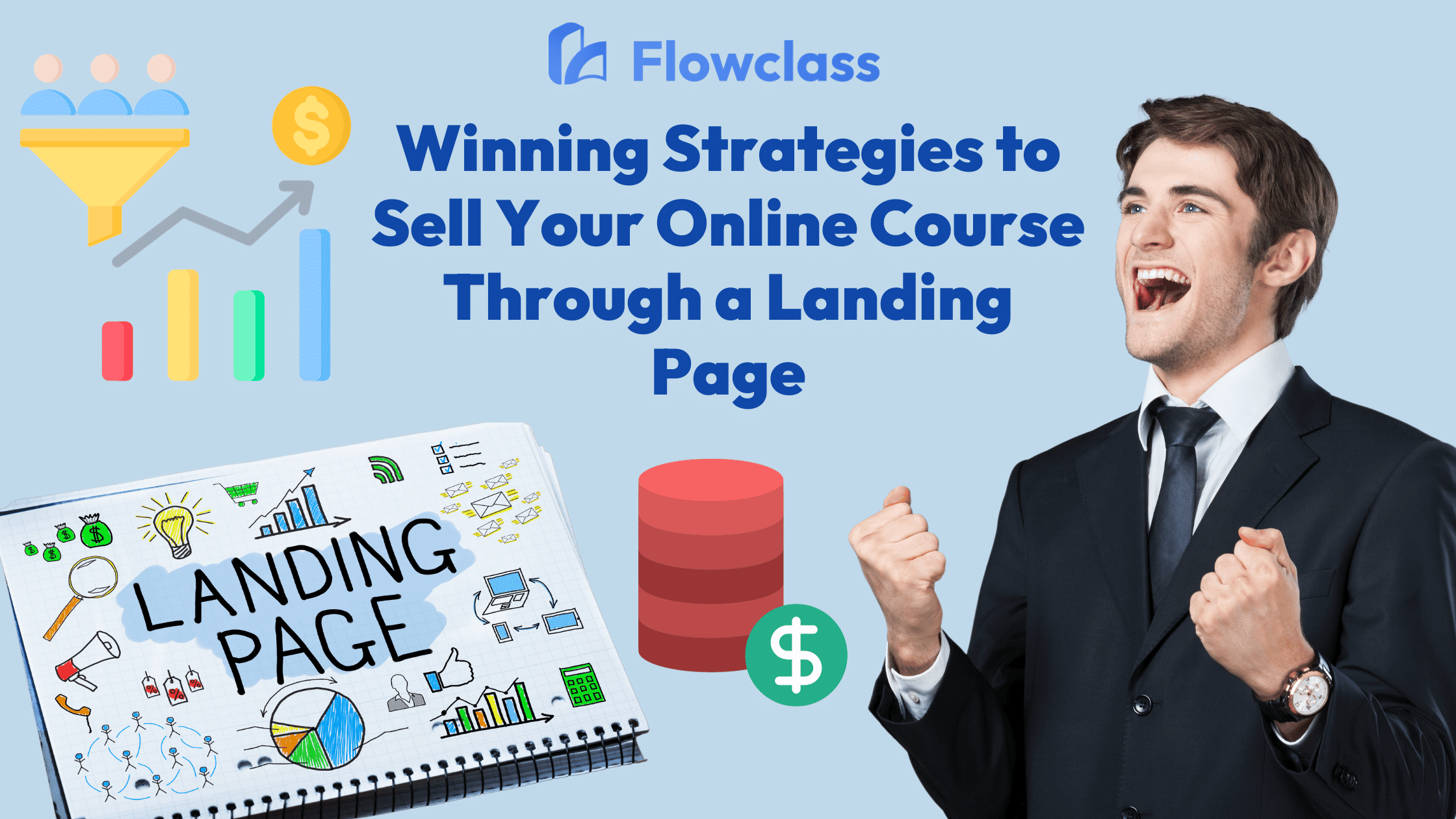 Blog thm+umbnail for topic Winning Strategies to Sell Your Online Course Through a Landing Page